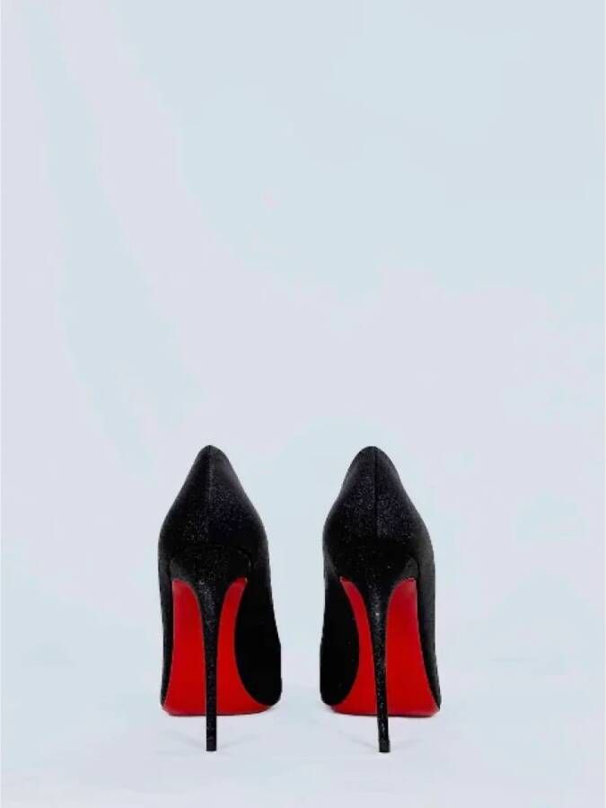 Christian Louboutin Pre-owned Fabric heels Black Dames