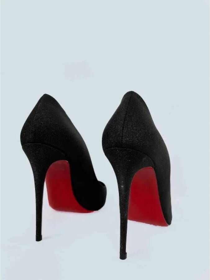 Christian Louboutin Pre-owned Fabric heels Black Dames