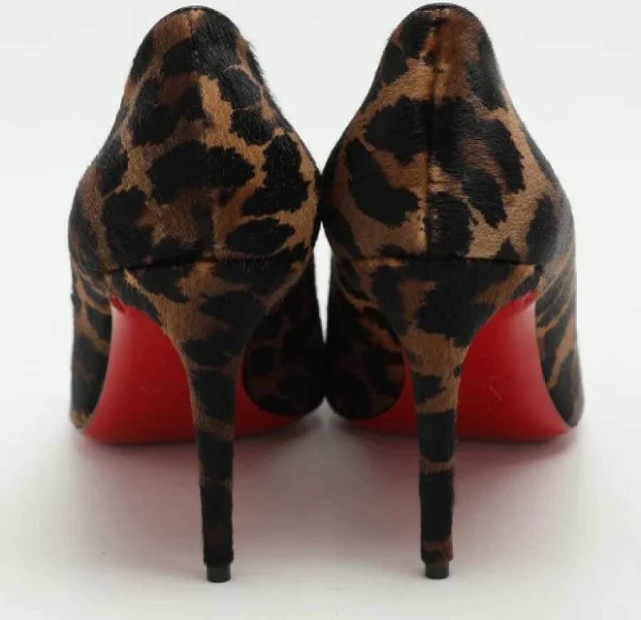 Christian Louboutin Pre-owned Fabric heels Black Dames