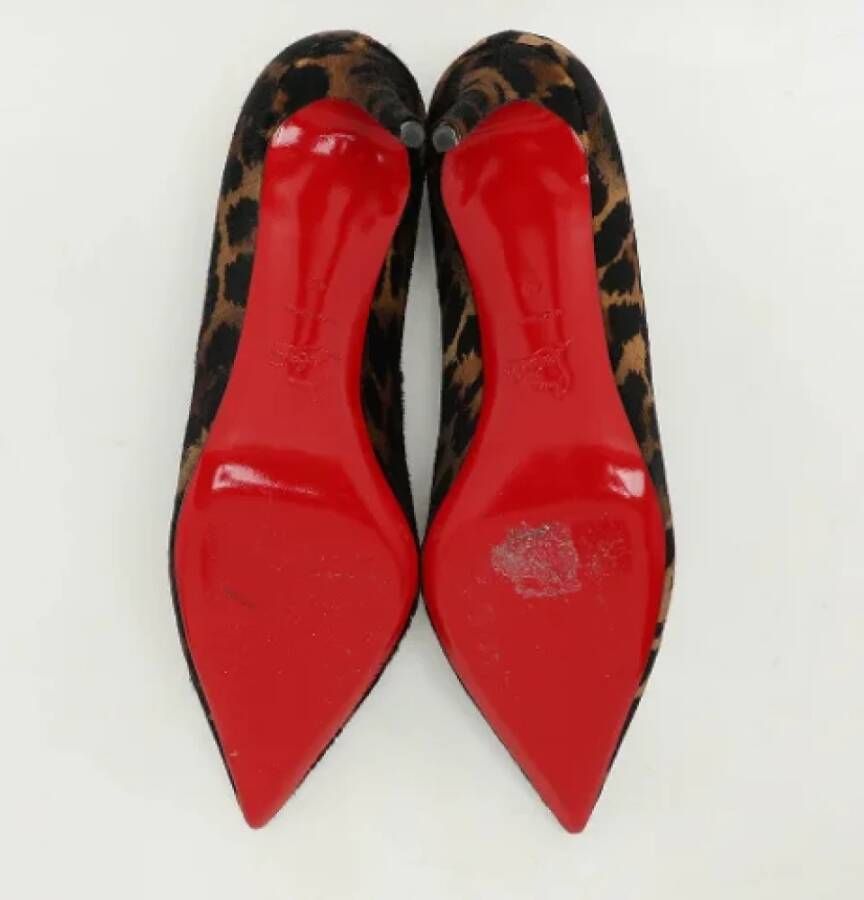 Christian Louboutin Pre-owned Fabric heels Black Dames