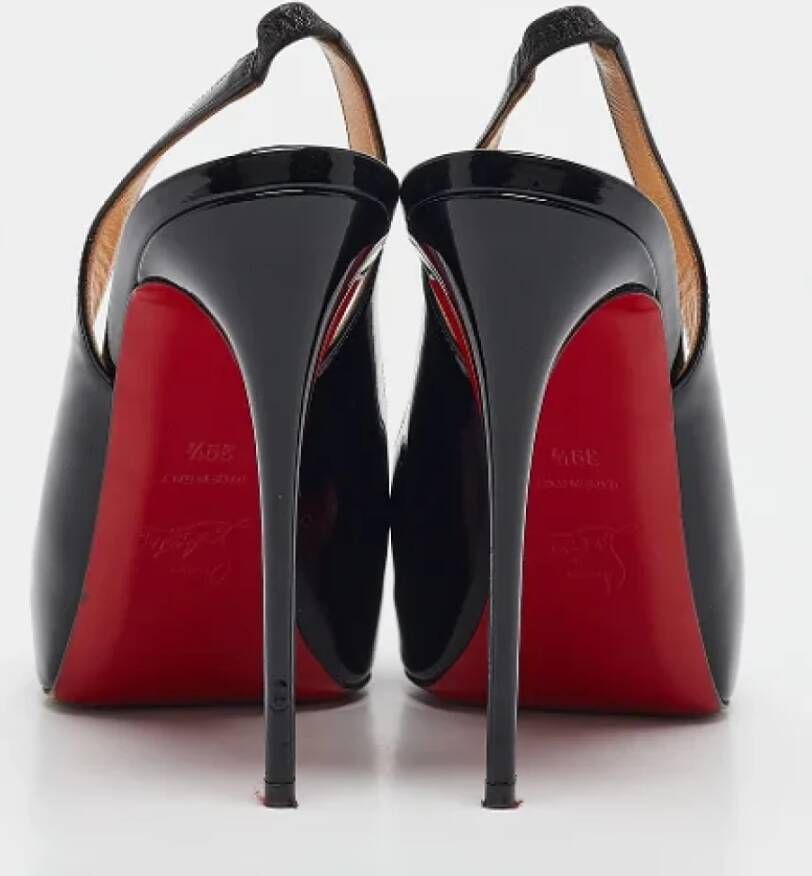 Christian Louboutin Pre-owned Fabric heels Black Dames