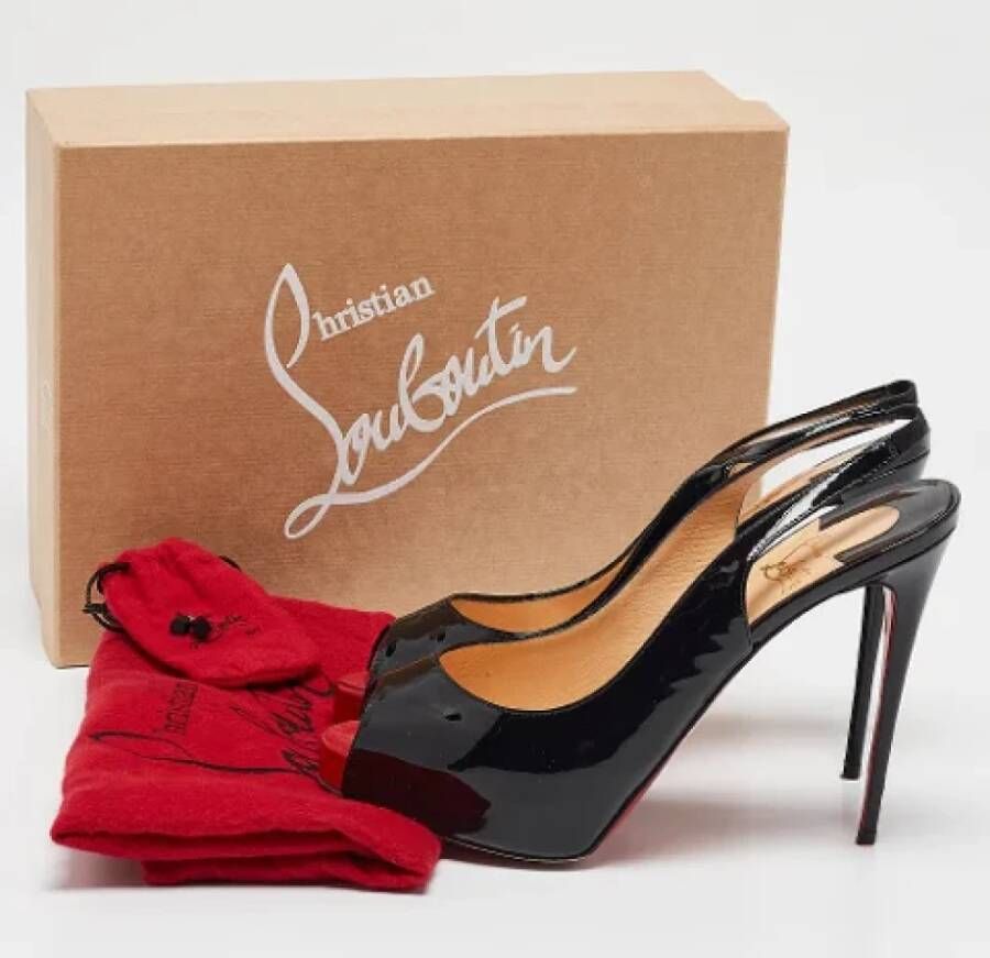 Christian Louboutin Pre-owned Fabric heels Black Dames