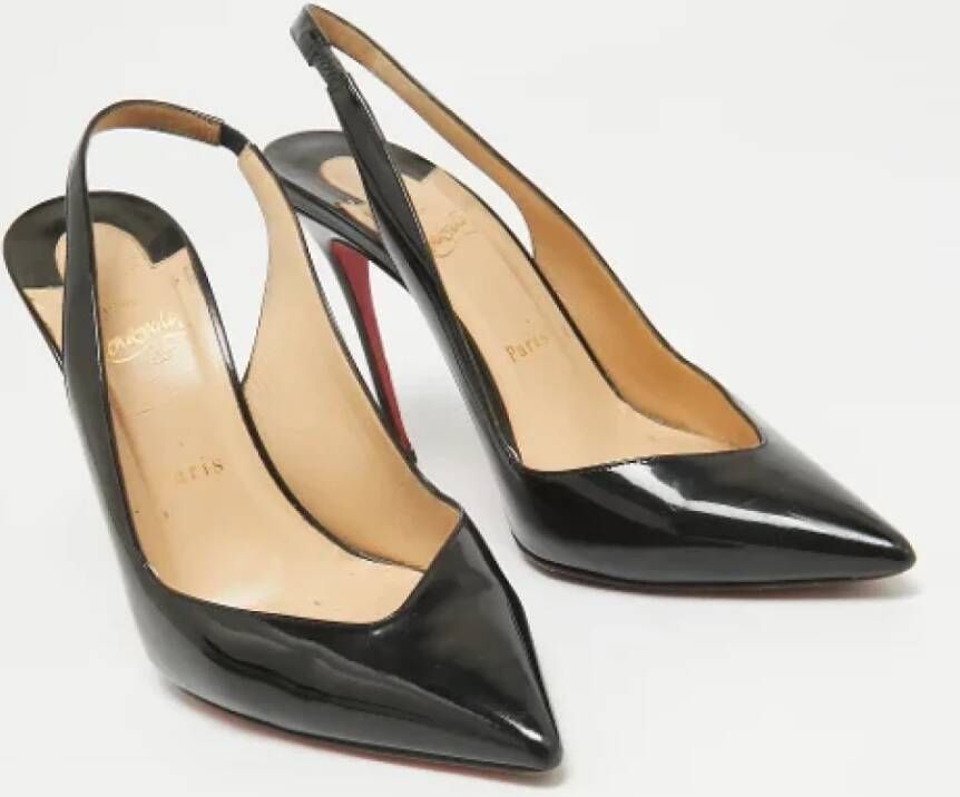 Christian Louboutin Pre-owned Fabric heels Black Dames