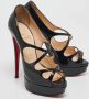 Christian Louboutin Pre-owned Fabric heels Black Dames - Thumbnail 2