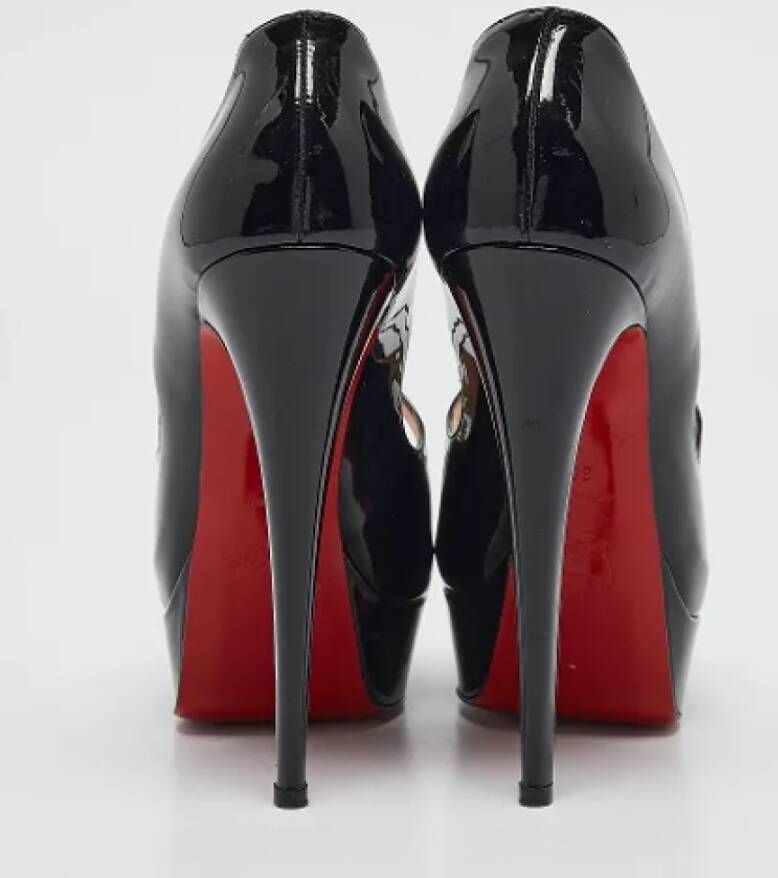 Christian Louboutin Pre-owned Fabric heels Black Dames