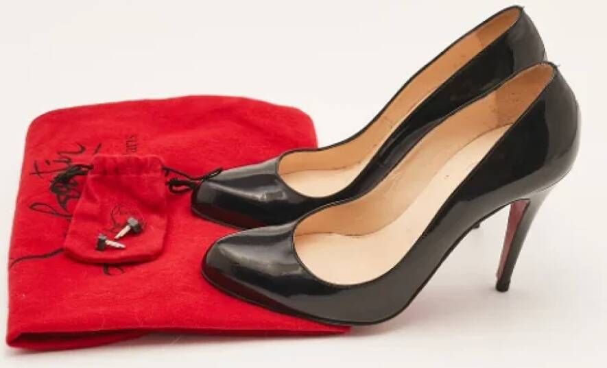 Christian Louboutin Pre-owned Fabric heels Black Dames