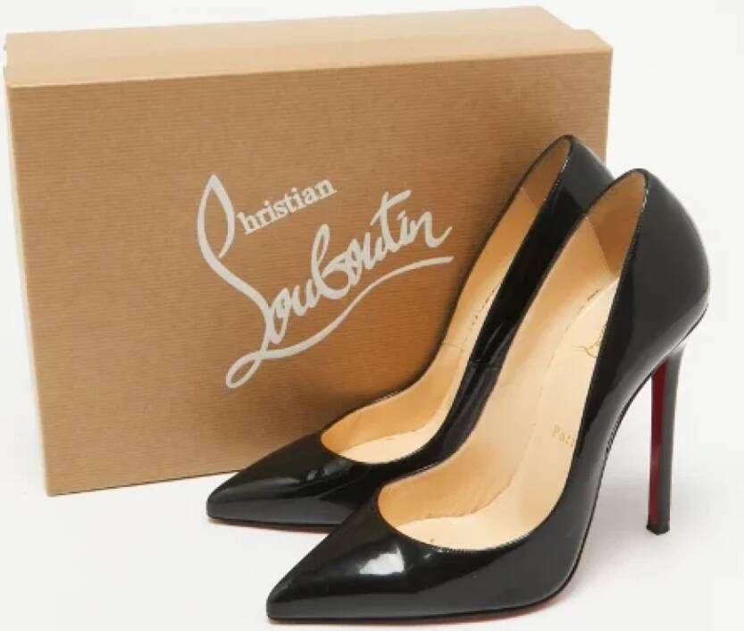 Christian Louboutin Pre-owned Fabric heels Black Dames