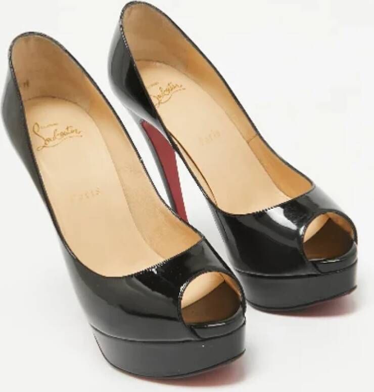 Christian Louboutin Pre-owned Fabric heels Black Dames