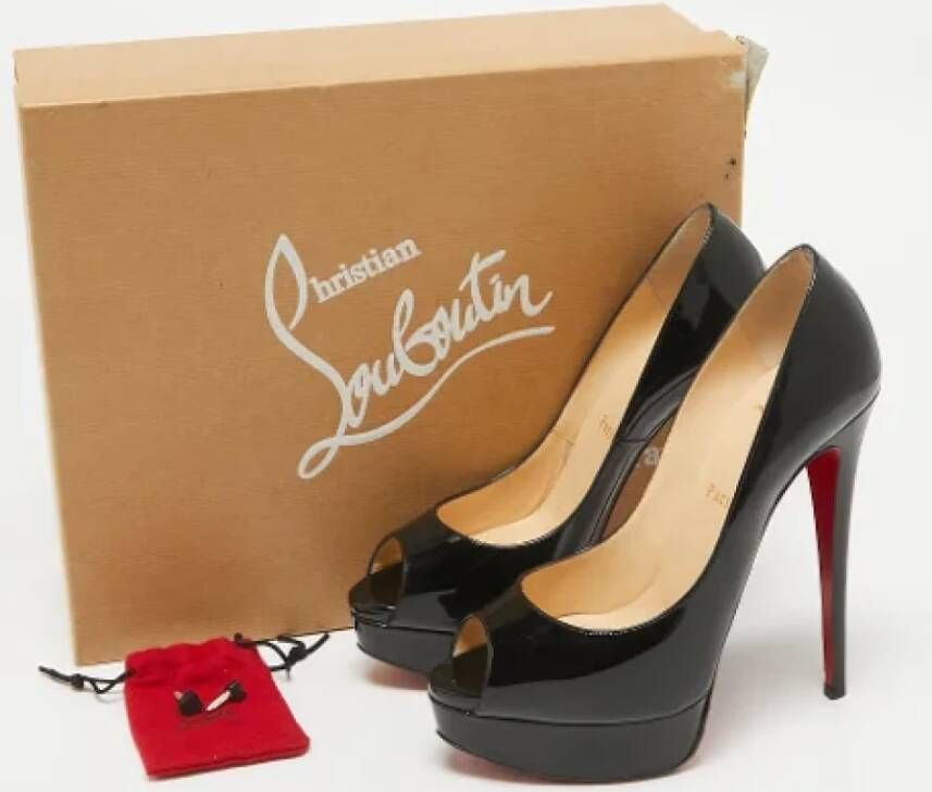 Christian Louboutin Pre-owned Fabric heels Black Dames