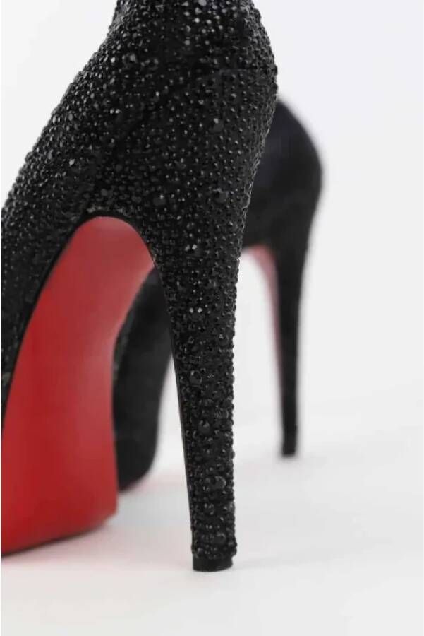 Christian Louboutin Pre-owned Fabric heels Black Dames