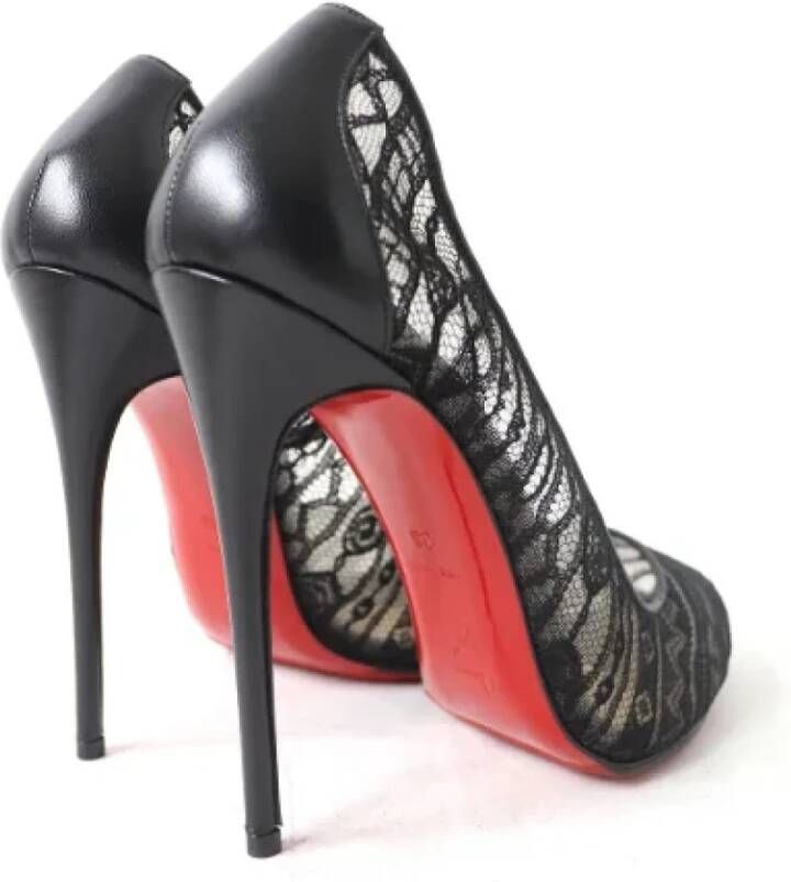 Christian Louboutin Pre-owned Fabric heels Black Dames