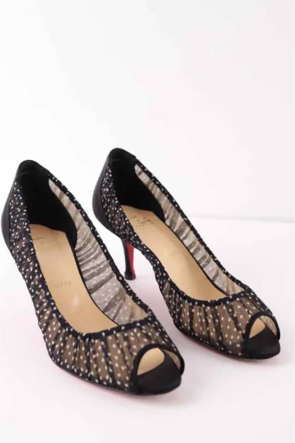 Christian Louboutin Pre-owned Fabric heels Black Dames