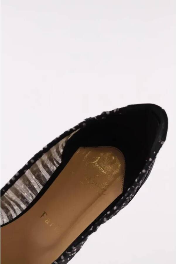 Christian Louboutin Pre-owned Fabric heels Black Dames