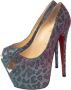 Christian Louboutin Pre-owned Fabric heels Blue Dames - Thumbnail 3