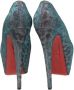 Christian Louboutin Pre-owned Fabric heels Blue Dames - Thumbnail 4