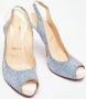 Christian Louboutin Pre-owned Fabric heels Blue Dames - Thumbnail 4