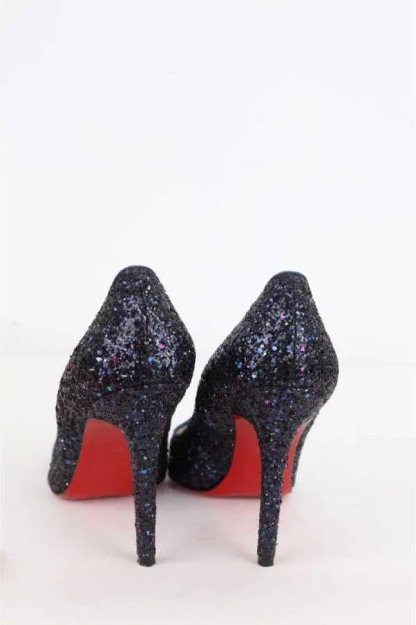 Christian Louboutin Pre-owned Fabric heels Blue Dames