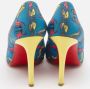 Christian Louboutin Pre-owned Fabric heels Blue Dames - Thumbnail 3