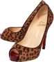 Christian Louboutin Pre-owned Fabric heels Brown Dames - Thumbnail 3