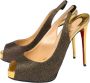 Christian Louboutin Pre-owned Fabric heels Brown Dames - Thumbnail 4