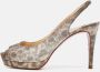 Christian Louboutin Pre-owned Fabric heels Brown Dames - Thumbnail 2