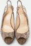 Christian Louboutin Pre-owned Fabric heels Brown Dames - Thumbnail 3