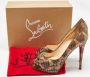 Christian Louboutin Pre-owned Fabric heels Brown Dames - Thumbnail 9