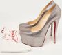 Christian Louboutin Pre-owned Fabric heels Gray Dames - Thumbnail 8