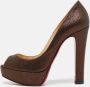 Christian Louboutin Pre-owned Fabric heels Gray Dames - Thumbnail 2