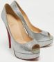 Christian Louboutin Pre-owned Fabric heels Gray Dames - Thumbnail 4