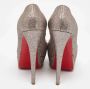 Christian Louboutin Pre-owned Fabric heels Gray Dames - Thumbnail 4