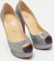 Christian Louboutin Pre-owned Fabric heels Gray Dames - Thumbnail 2