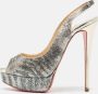 Christian Louboutin Pre-owned Fabric heels Gray Dames - Thumbnail 2