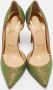 Christian Louboutin Pre-owned Fabric heels Green Dames - Thumbnail 2