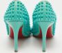 Christian Louboutin Pre-owned Fabric heels Green Dames - Thumbnail 3