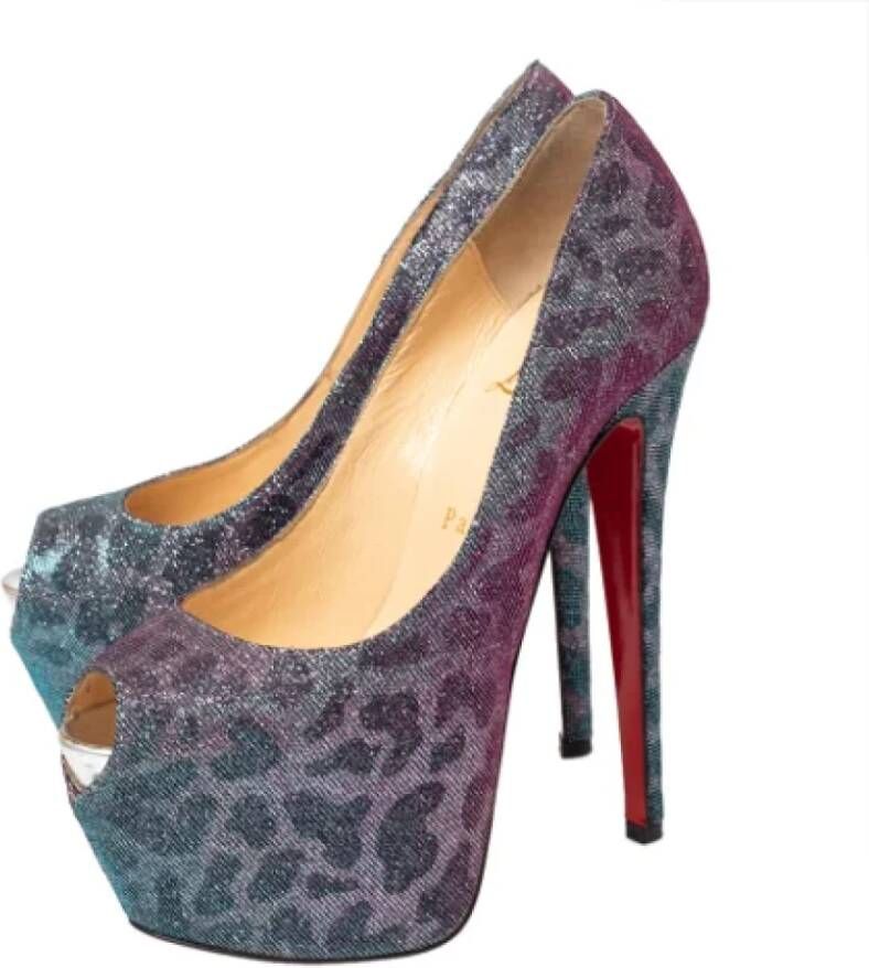 Christian Louboutin Pre-owned Fabric heels Multicolor Dames