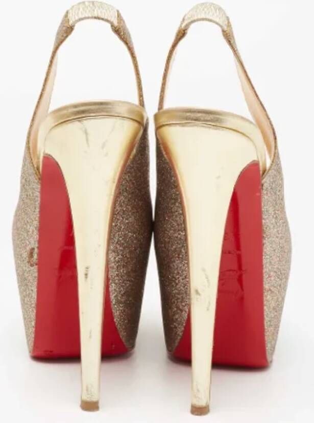 Christian Louboutin Pre-owned Fabric heels Multicolor Dames