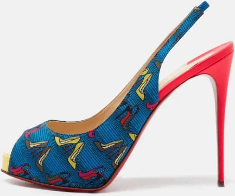 Christian Louboutin Pre-owned Fabric heels Multicolor Dames