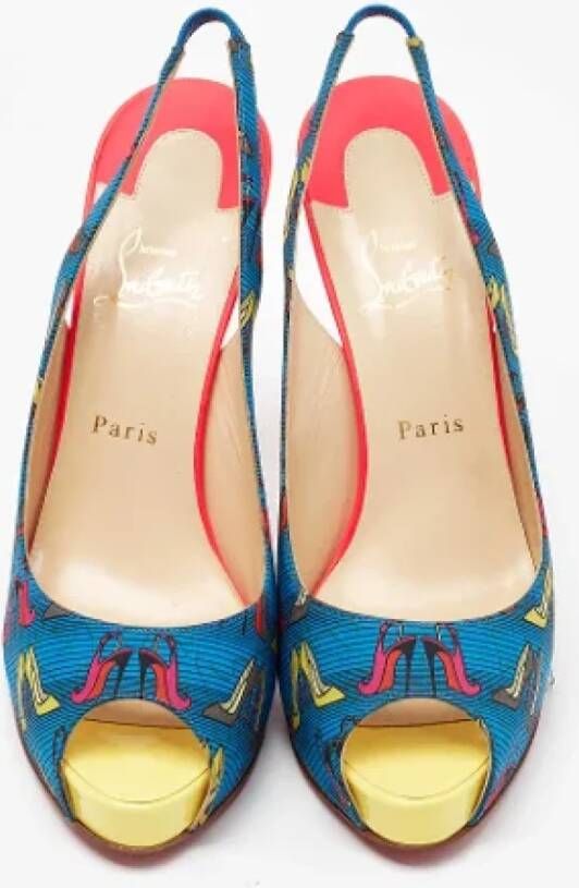 Christian Louboutin Pre-owned Fabric heels Multicolor Dames