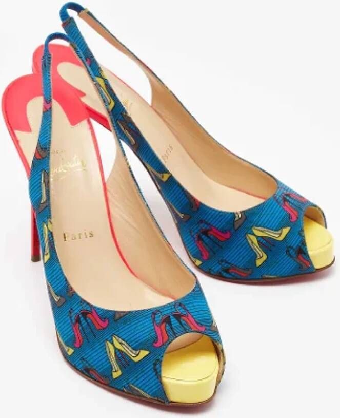 Christian Louboutin Pre-owned Fabric heels Multicolor Dames