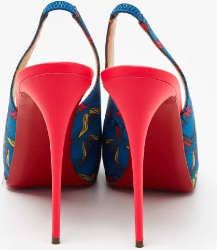 Christian Louboutin Pre-owned Fabric heels Multicolor Dames