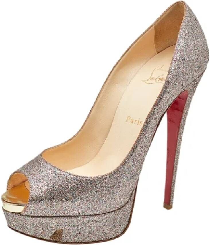 Christian Louboutin Pre-owned Fabric heels Multicolor Dames