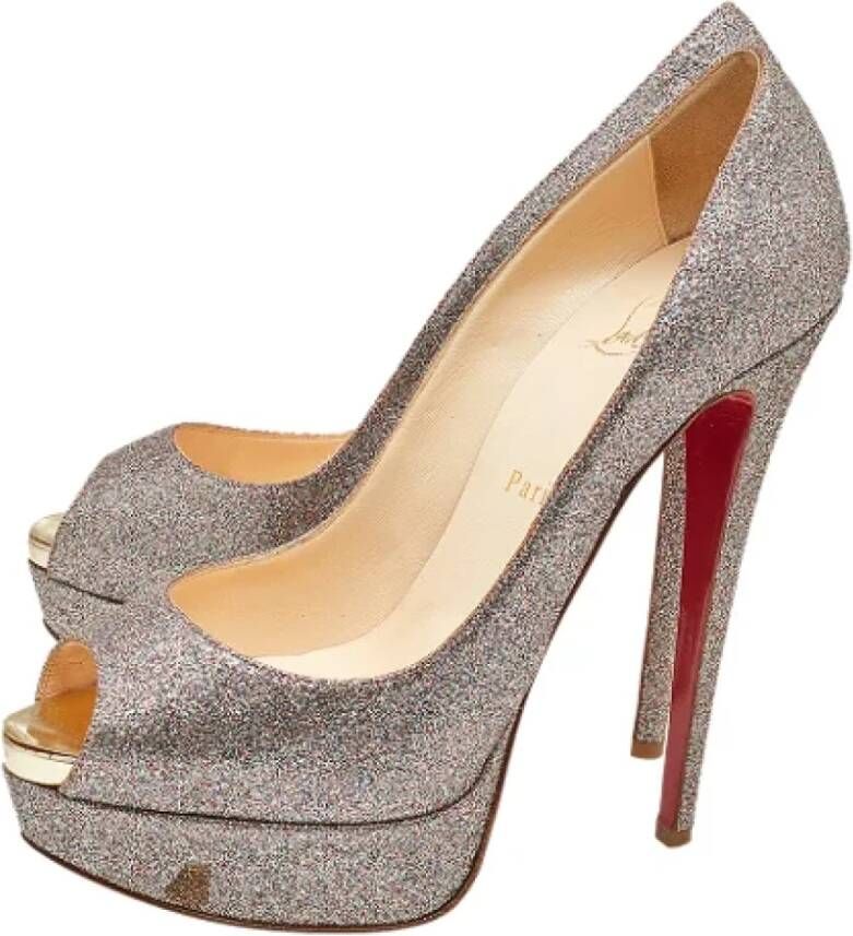 Christian Louboutin Pre-owned Fabric heels Multicolor Dames