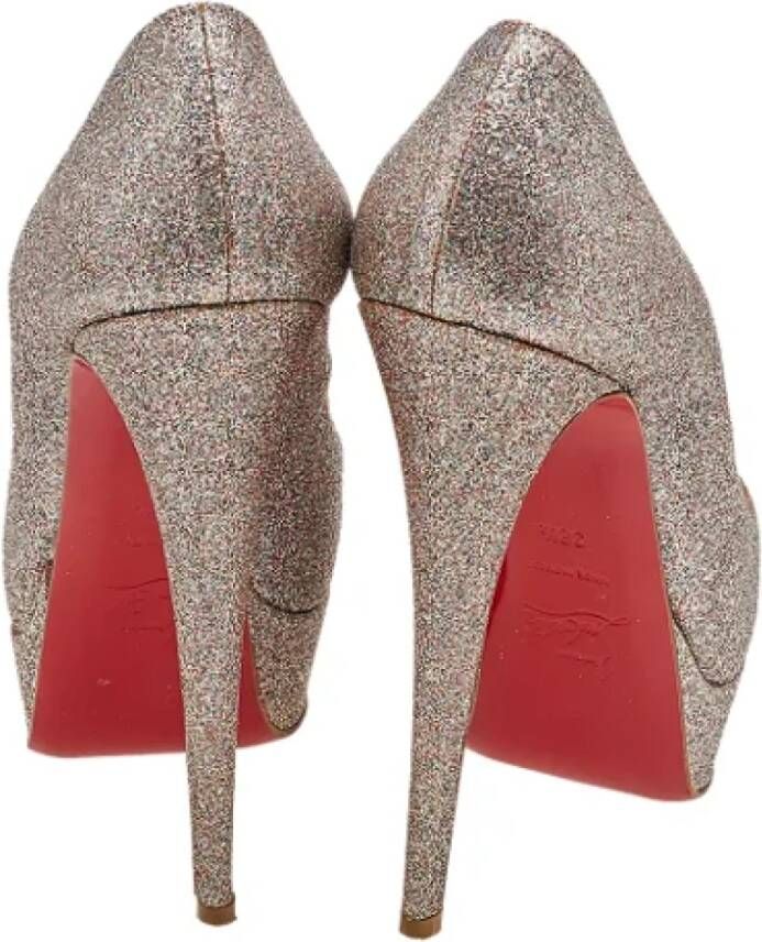 Christian Louboutin Pre-owned Fabric heels Multicolor Dames