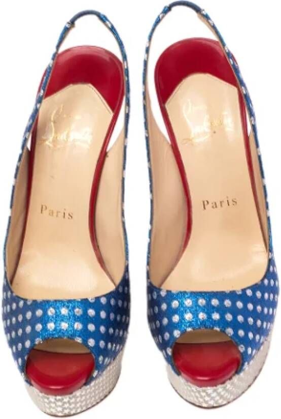 Christian Louboutin Pre-owned Fabric heels Multicolor Dames