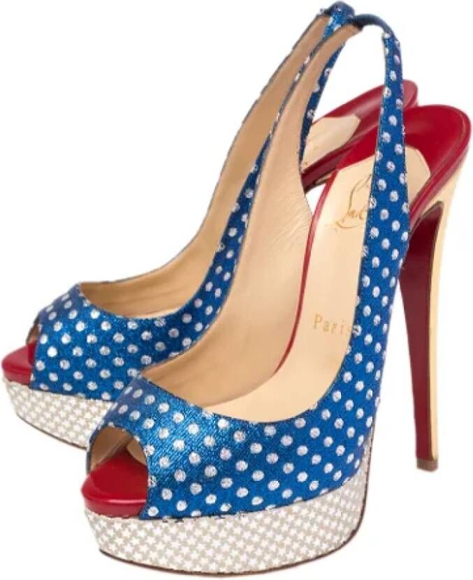 Christian Louboutin Pre-owned Fabric heels Multicolor Dames