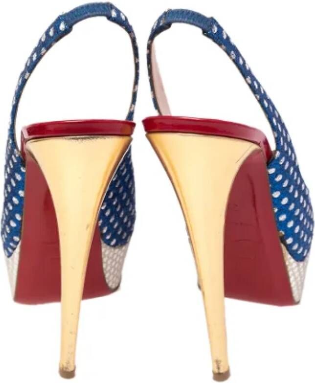 Christian Louboutin Pre-owned Fabric heels Multicolor Dames