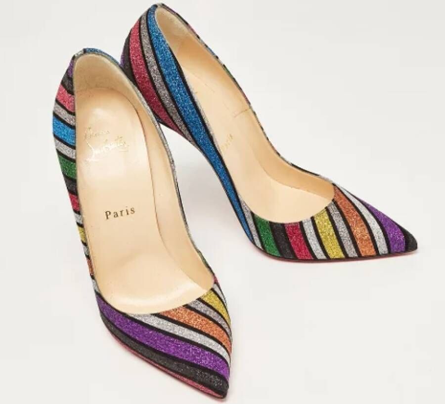 Christian Louboutin Pre-owned Fabric heels Multicolor Dames