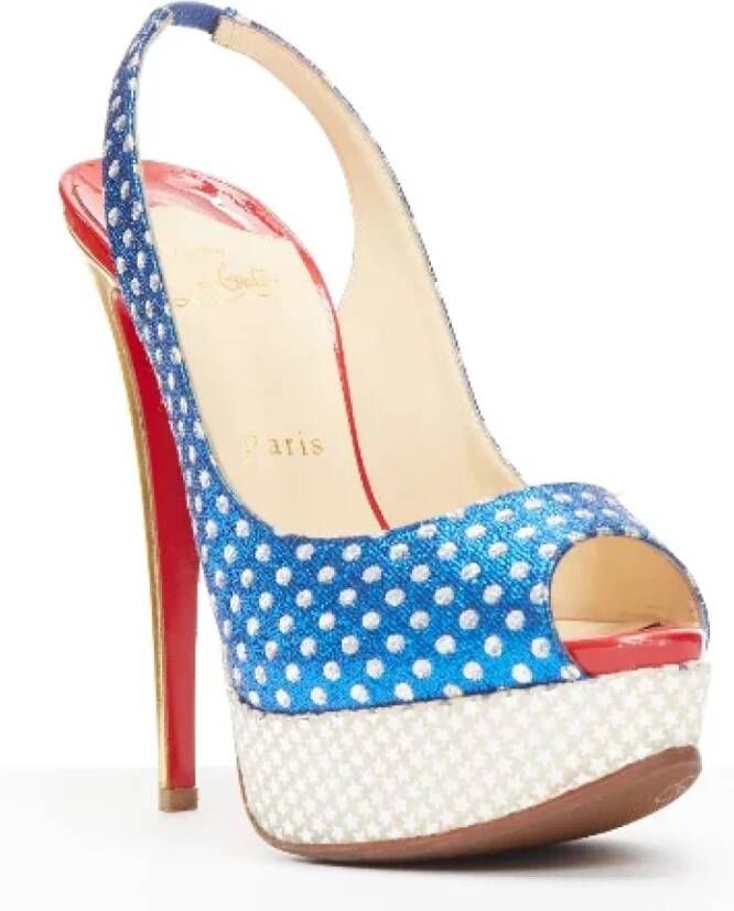 Christian Louboutin Pre-owned Fabric heels Multicolor Dames