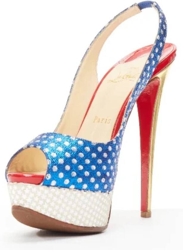 Christian Louboutin Pre-owned Fabric heels Multicolor Dames